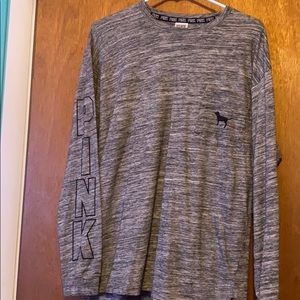 Long Sleeve Grey Shirt the Brand Pink